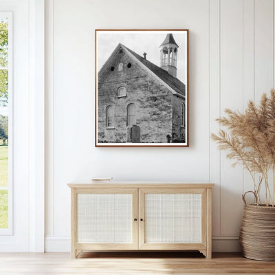 Moravian Church, Winston-Salem NC, 1807 Vintage Photo