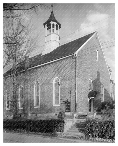 Moravian Church in Winston-Salem, NC - 1807 Historic Photo
