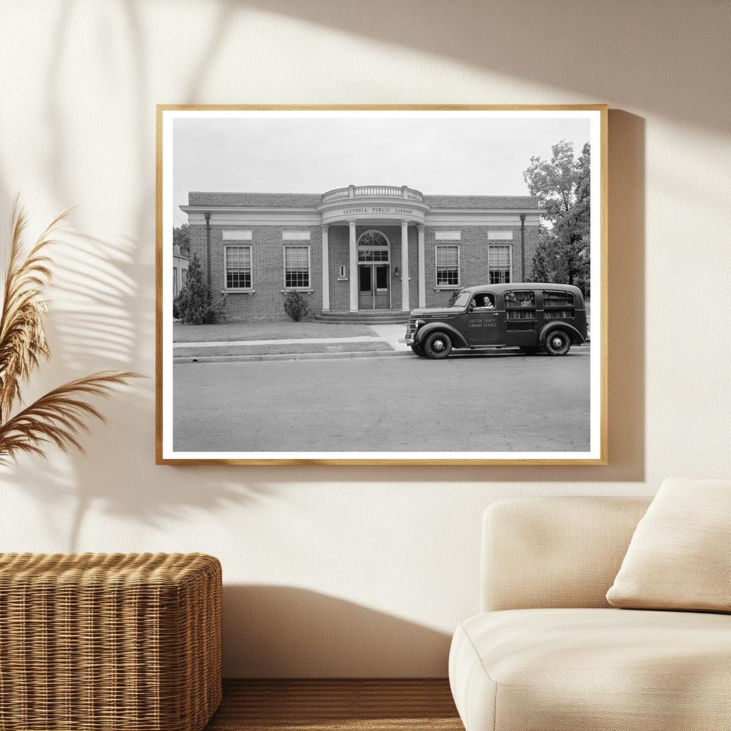 Gastonia NC Library Architecture, 20th Century Image