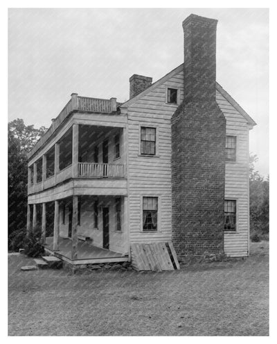 Gibsonville NC Architecture, Early 1900s Vintage Photo