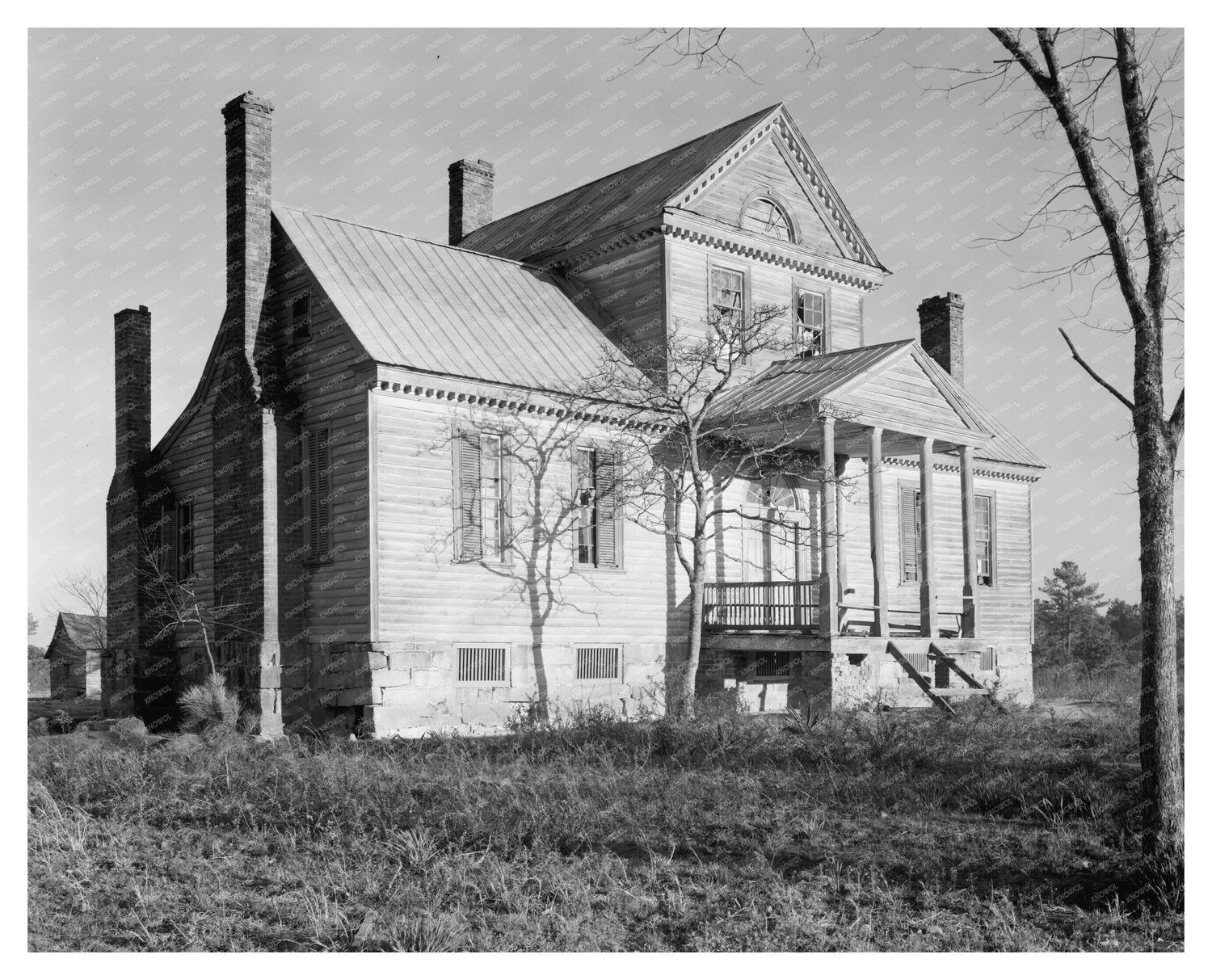 Vintage Photo of Historic House in Airlie, NC, 1941