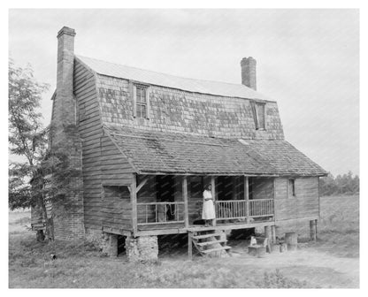 Halifax County NC Vintage House Photo 1953
