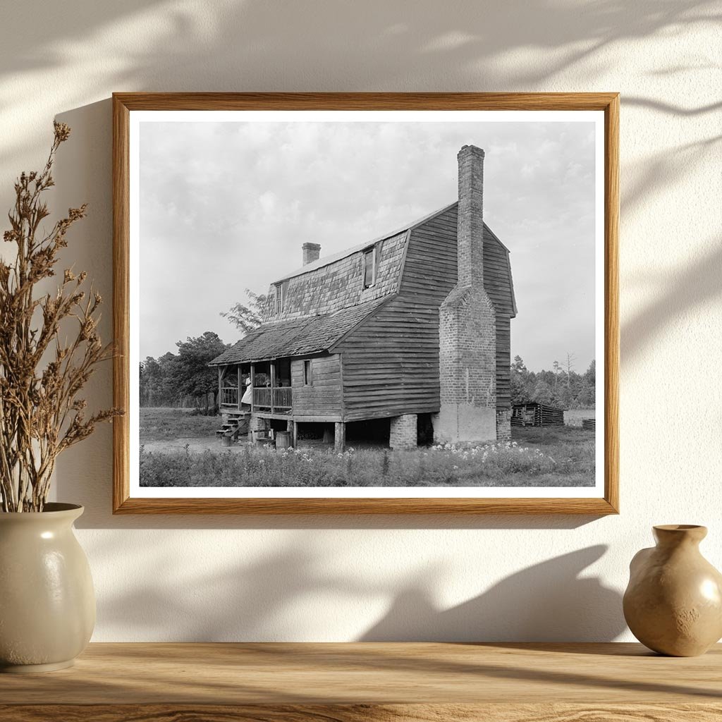 19th-Century House in Halifax County, NC - 1953