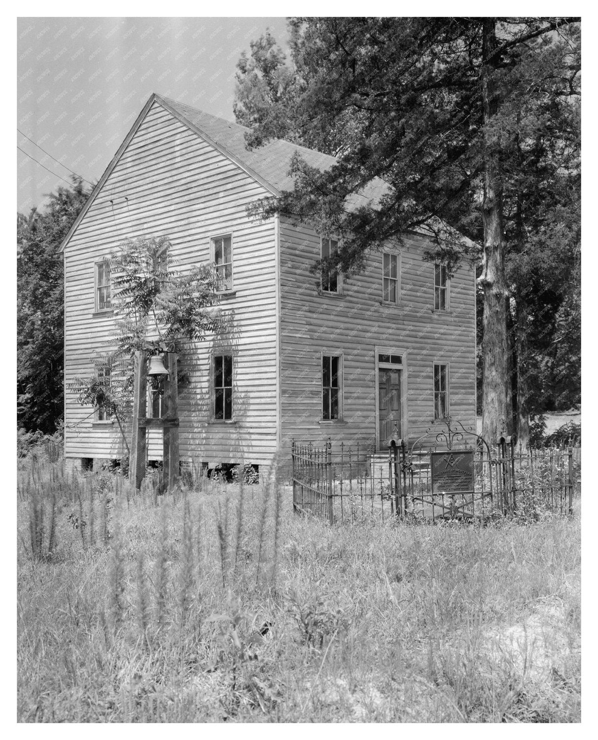 Masonic Building in Halifax, NC - 1910s Vintage Photo