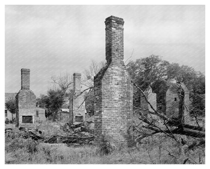 Historic Building Remnants in Halifax County, NC, 1953