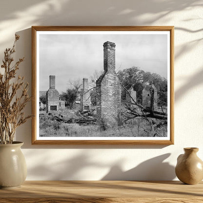 Historic Building Remnants in Halifax County, NC, 1953