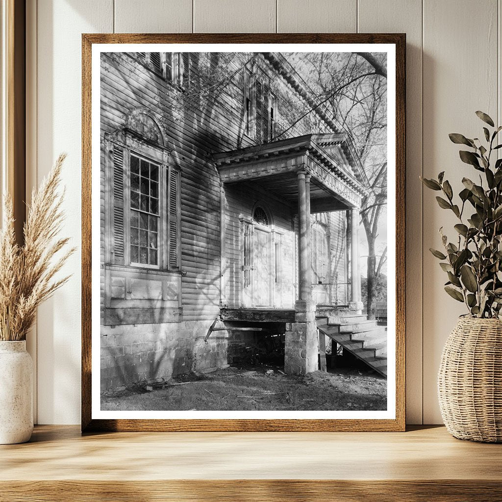 Historic 1825 House in Airlie, Halifax, NC - Vintage Photo
