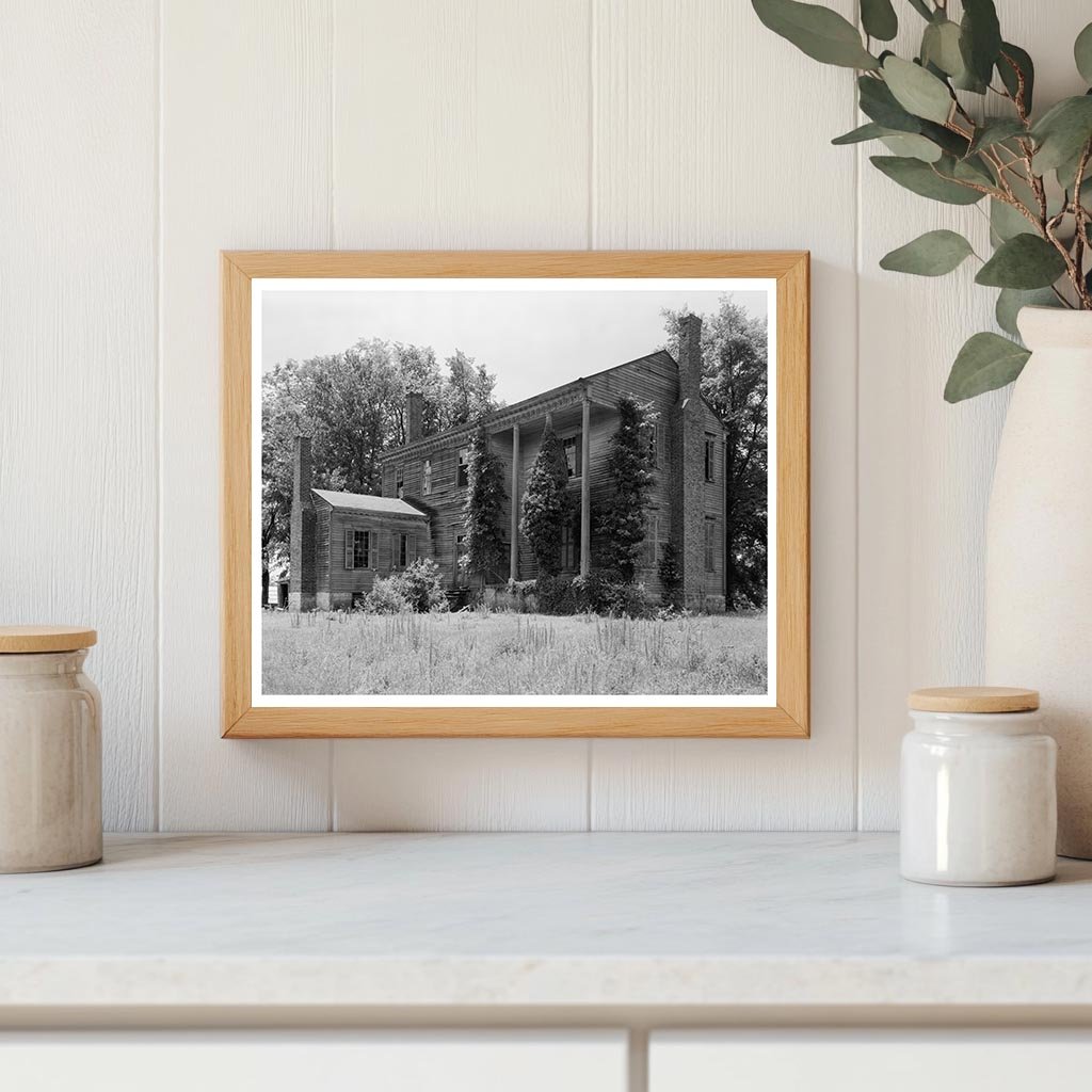 Airlie House, Halifax County, NC, 1825 Vintage Photo