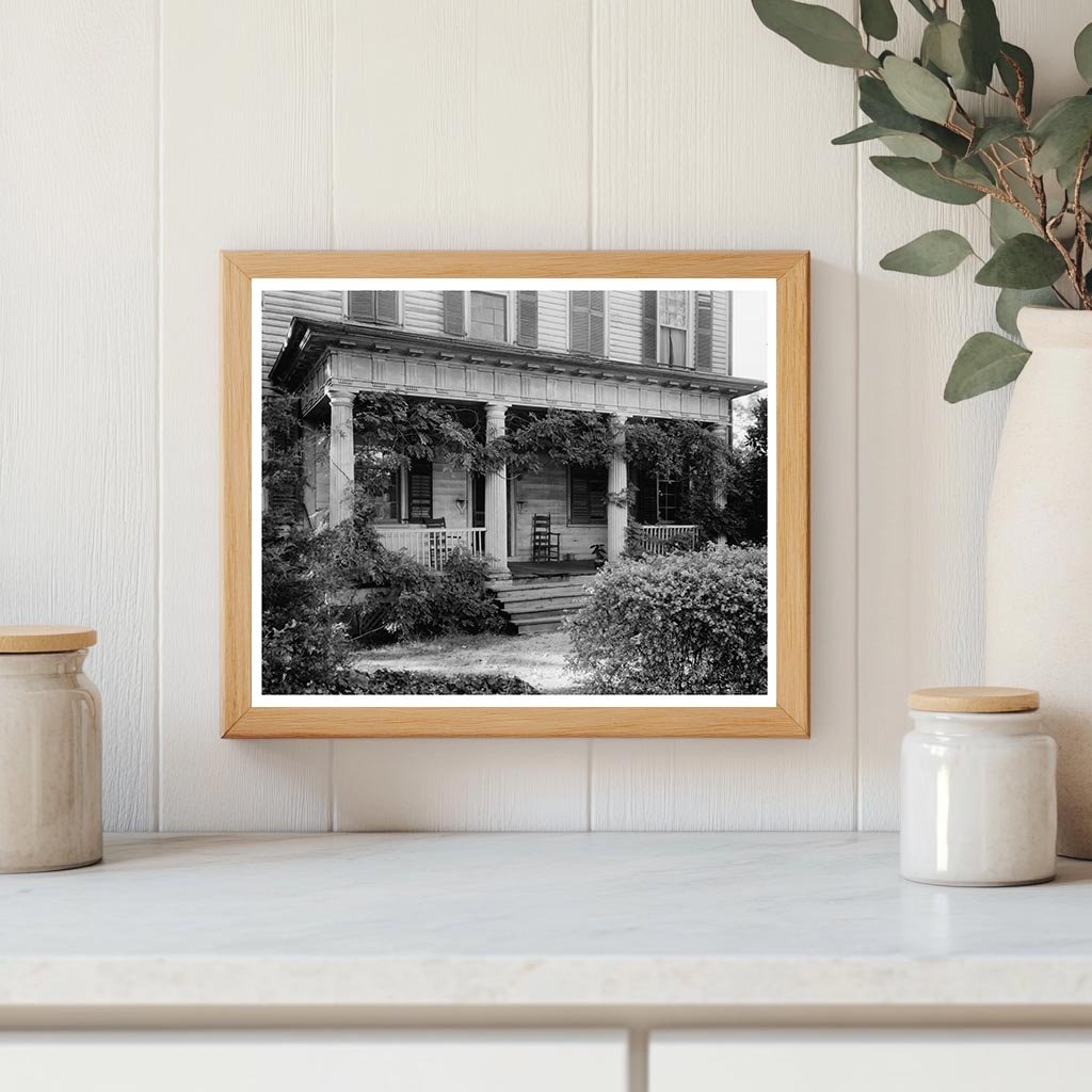 Historic Building in Mount Mourne, NC, 1836 Vintage Photo