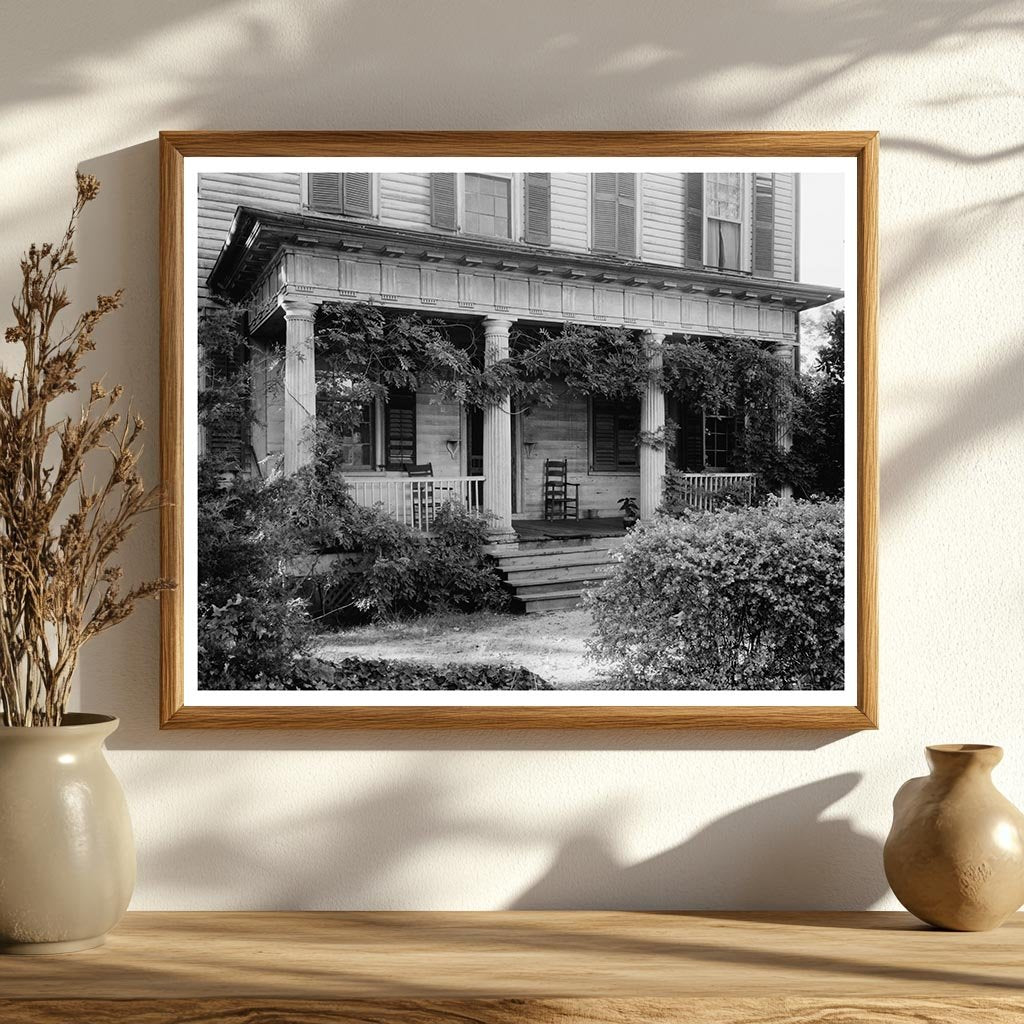 Historic Building in Mount Mourne, NC, 1836 Vintage Photo
