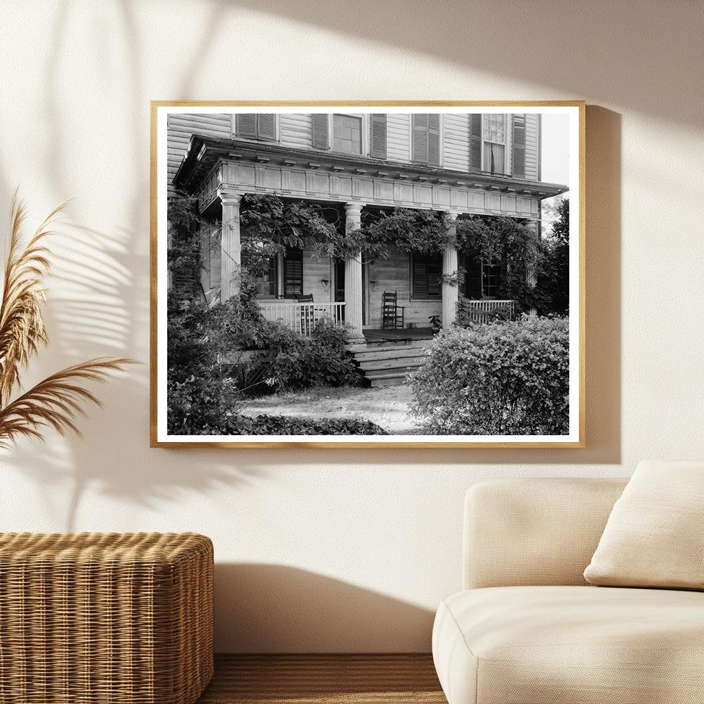 Historic Building in Mount Mourne, NC, 1836 Vintage Photo