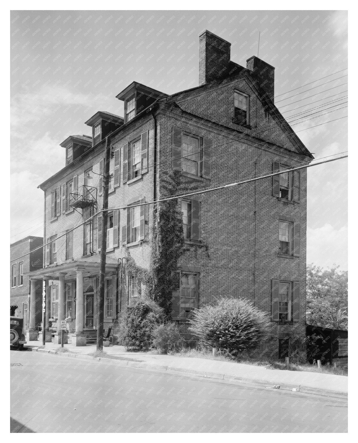 Lincolnton NC Architecture 1953: Historic Photograph