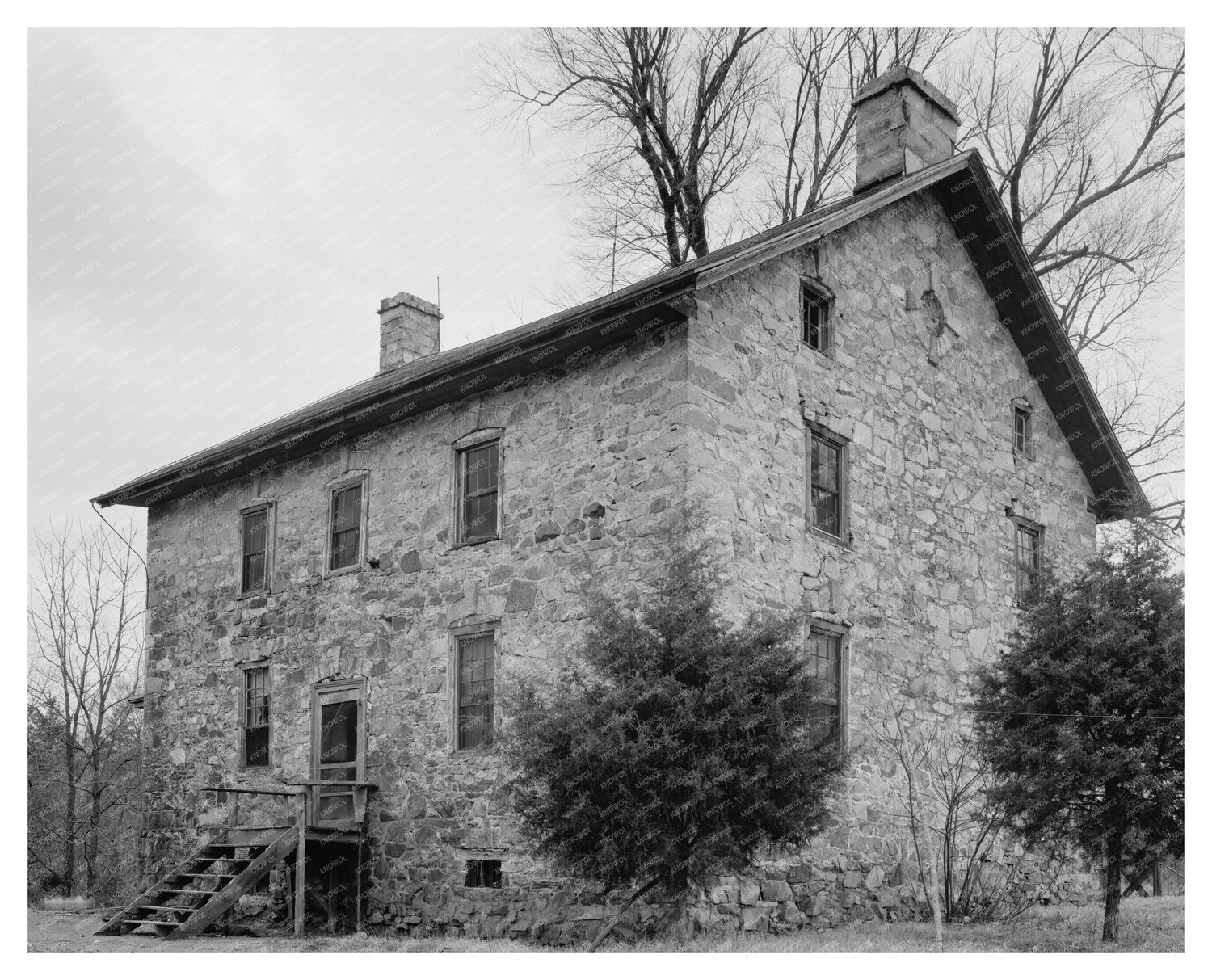 1774 Stone Building in Charlotte, NC - Historical Photo