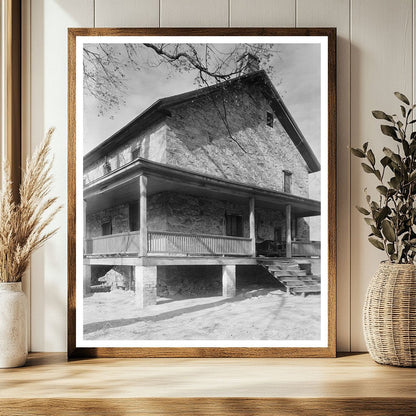 Historic 1774 Building in Charlotte, NC - Vintage Photo 1960