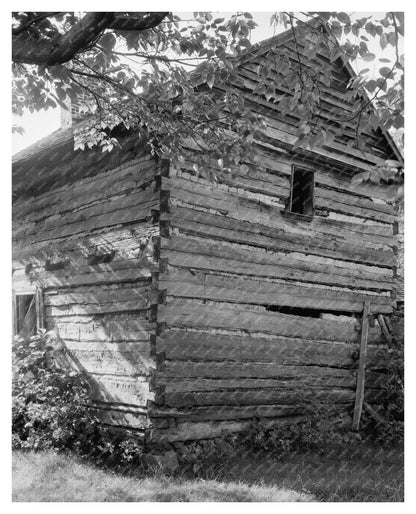 Log Cabin in Charlotte, NC, Circa 1726 - Historic Image