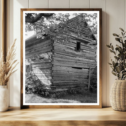 Log Cabin in Charlotte, NC, Circa 1726 - Historic Image