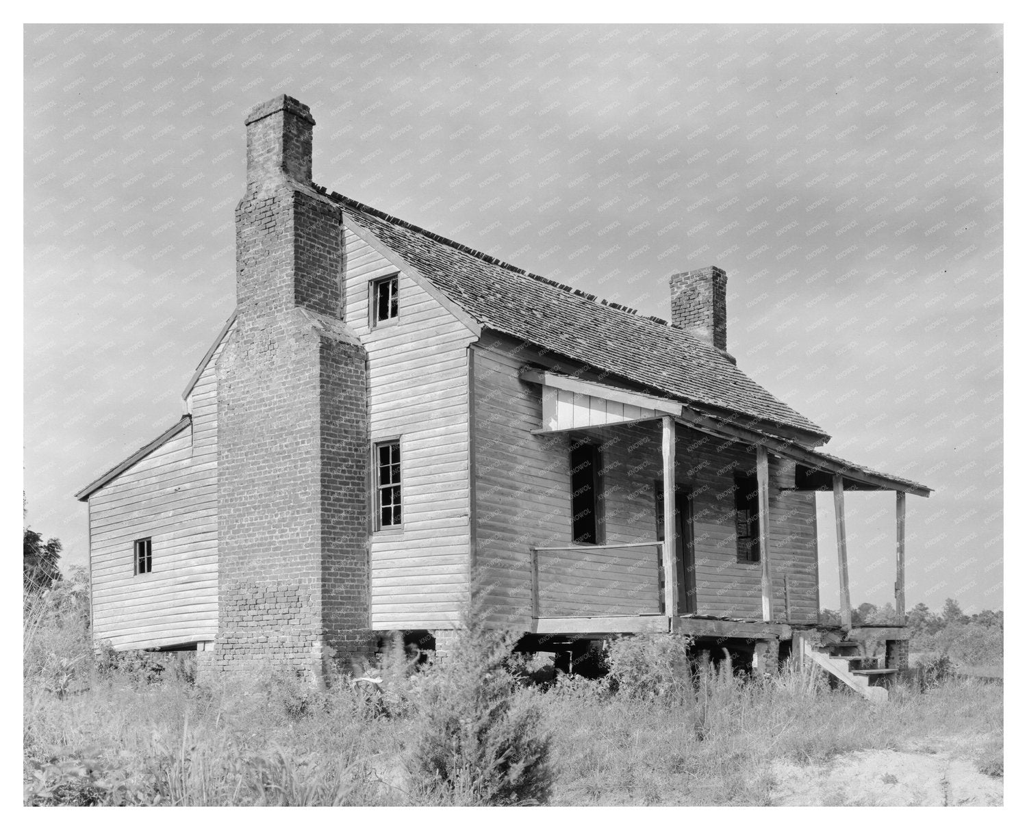 1766 Abandoned Structure in Nashville, NC - Vintage Photo