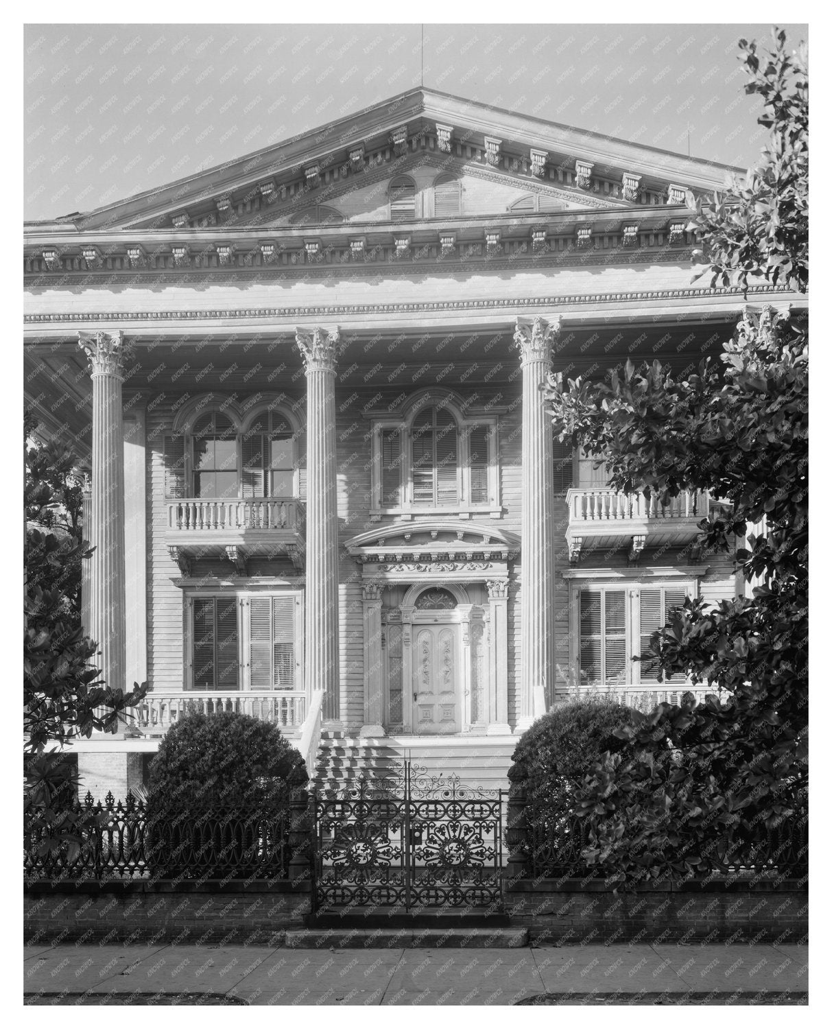 Wilmington, NC Architecture from 1859 - Vintage Photo