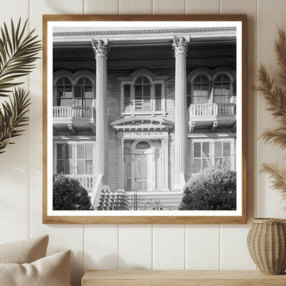 1859 Architecture in Wilmington, NC: Vintage Photo Print