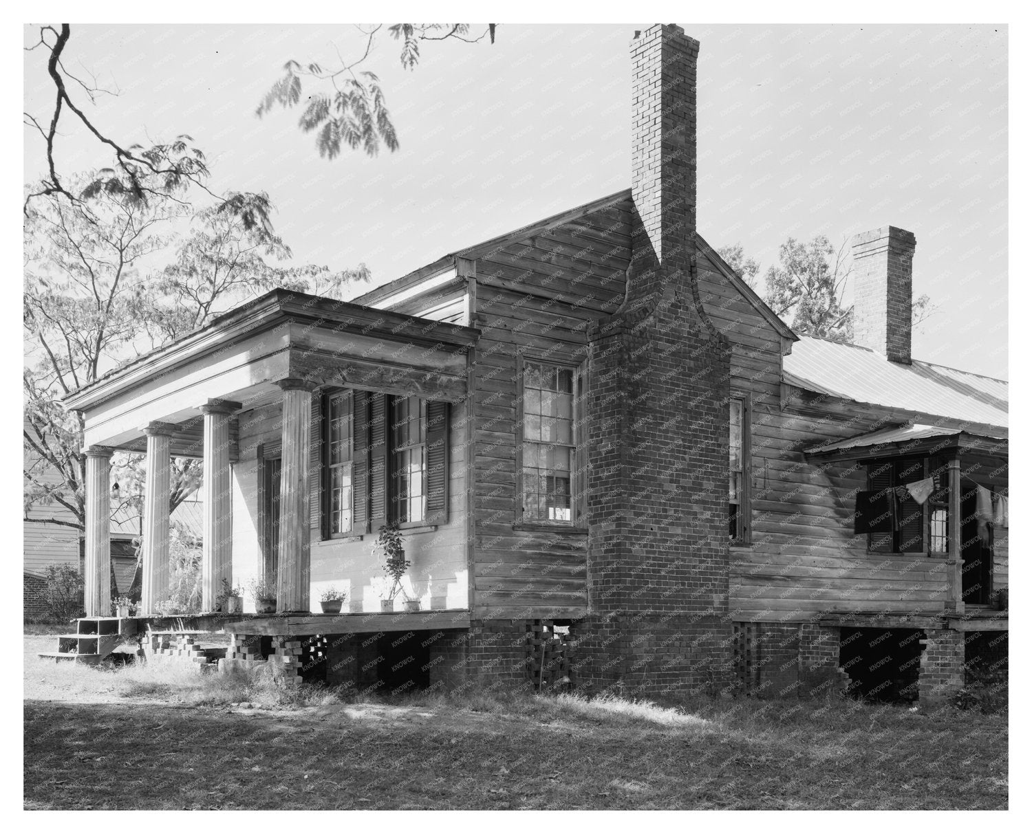 Hillsboro NC Architecture 1900s: Vintage Photo by Johnston