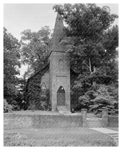 1815 Episcopal Church in Hillsboro, NC: Vintage Photo