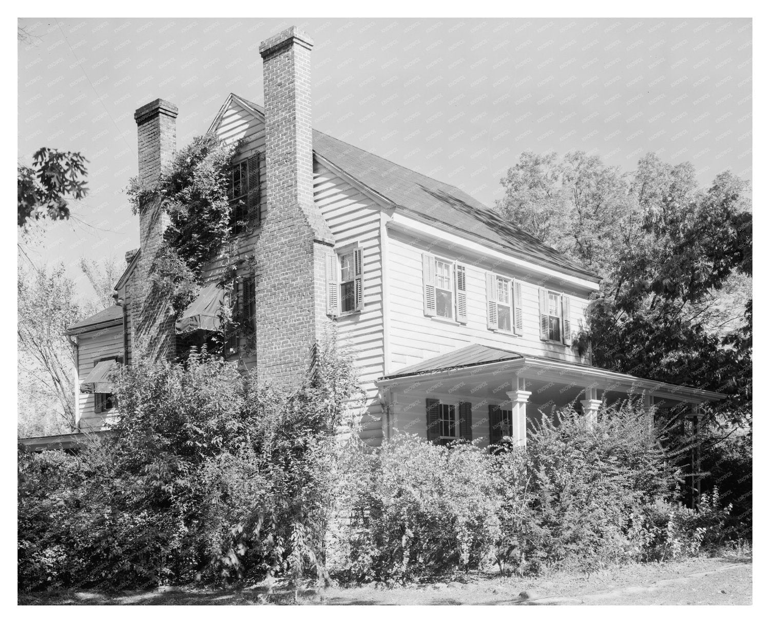 Widow House, Chapel Hill NC, 1790 Vintage Photograph