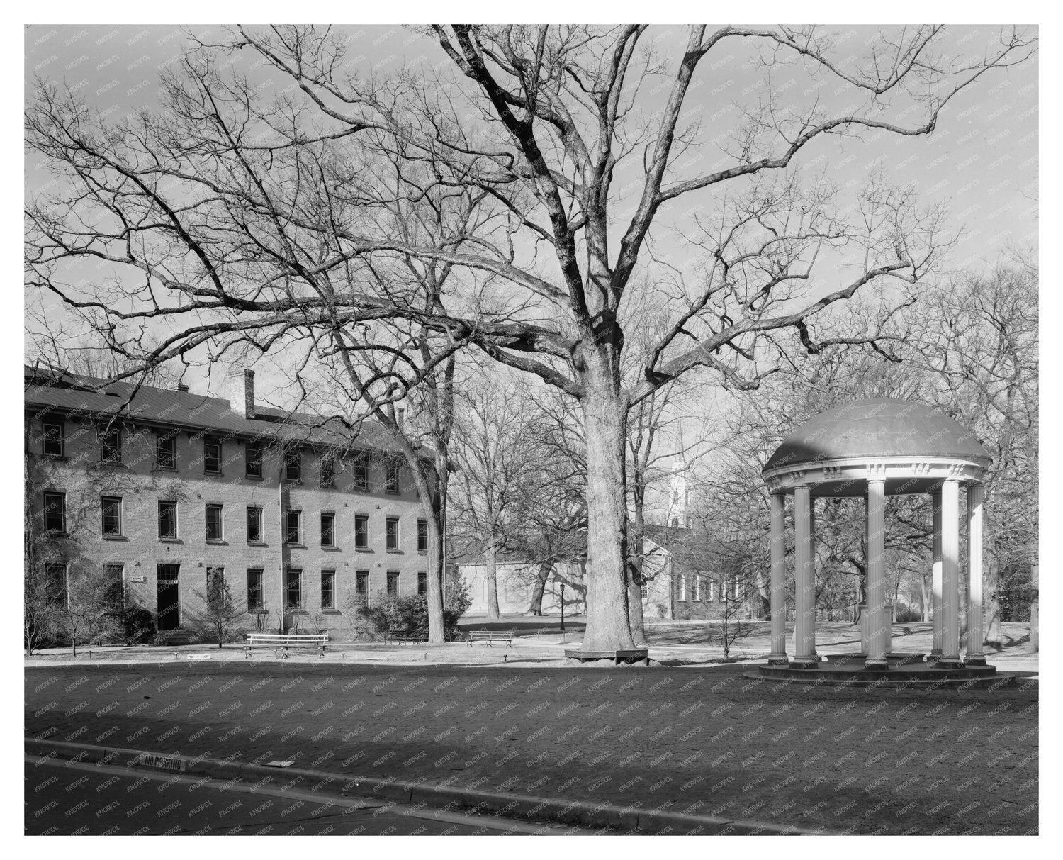 Playmakers Theater, Chapel Hill NC, 1850 Vintage Photo