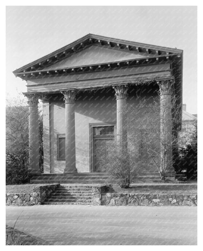 Chapel Hill NC Vintage Architecture Photo, 1953
