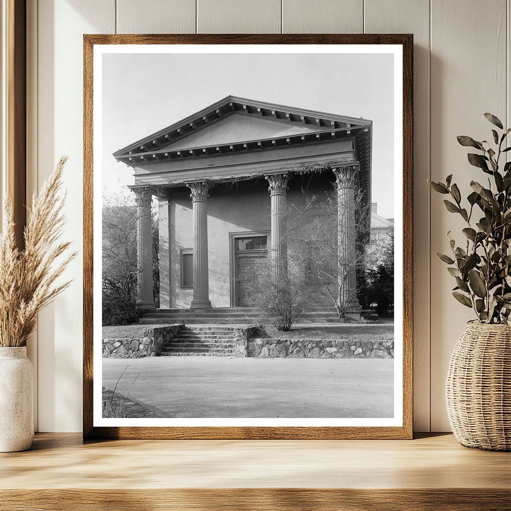 Chapel Hill NC Vintage Architecture Photo, 1953