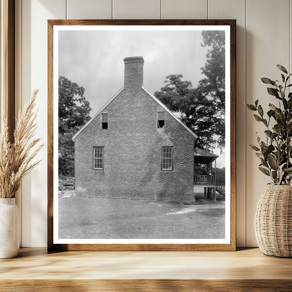 Old Brick House, Elizabeth City, NC, 1709 Photograph