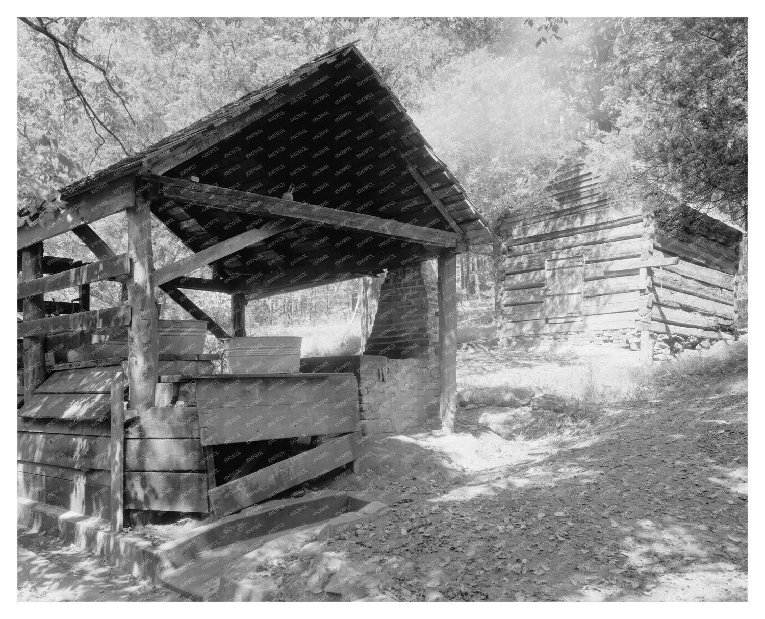 Polk County NC 1799: Vintage Rural Architecture Photograph