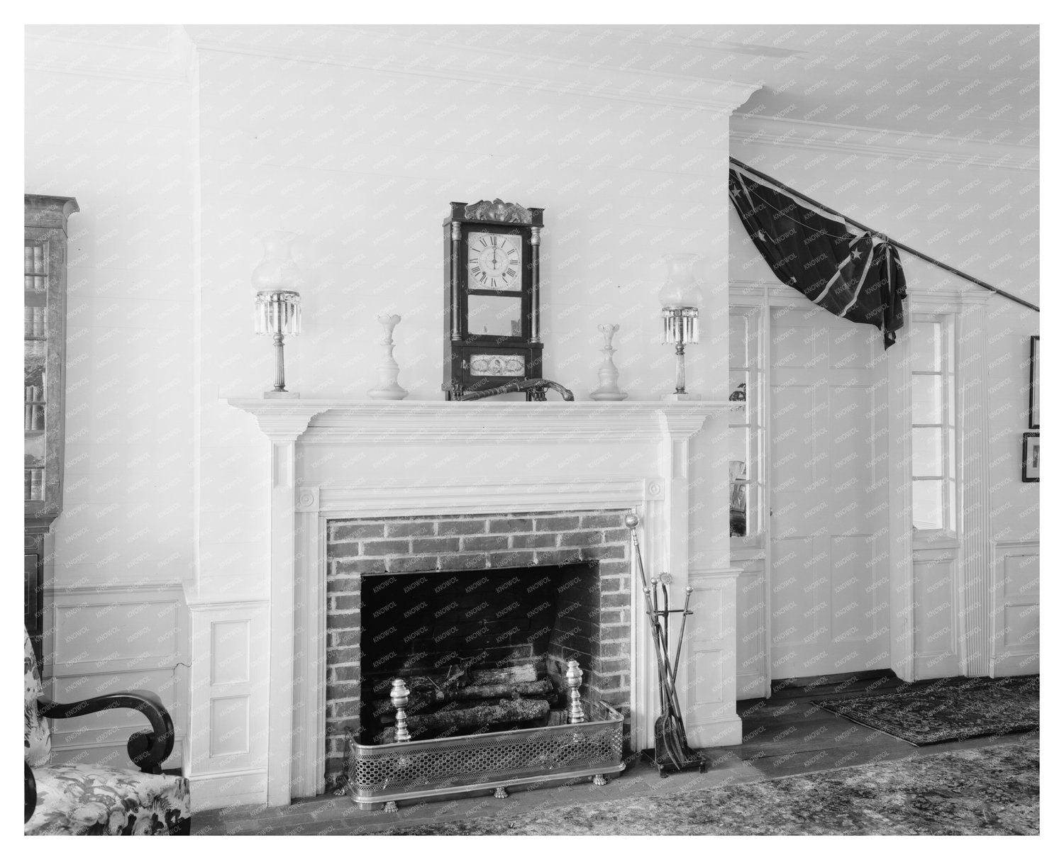 1799 Interior Scene, Polk County NC - Vintage Photograph