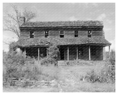 Abandoned House in Saluda, NC - Carnegie Survey, 1953