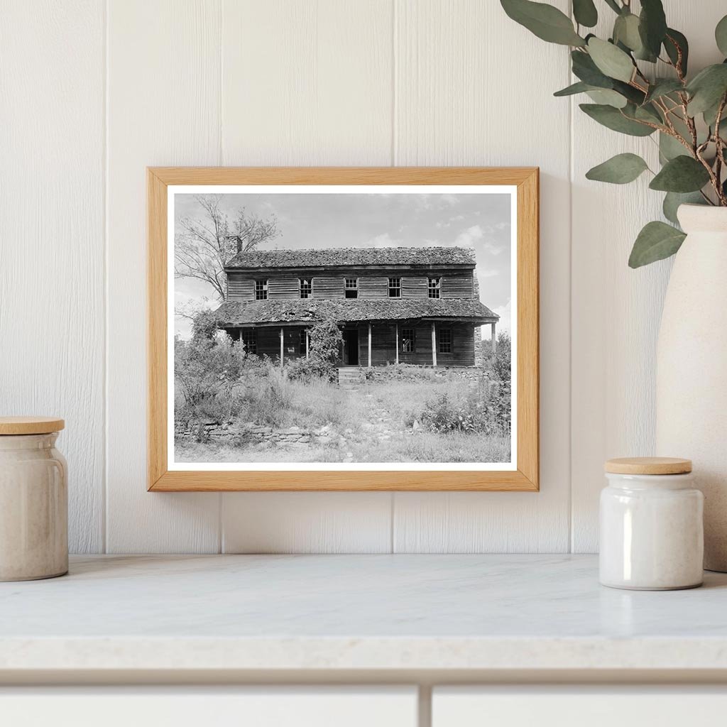 Abandoned House in Saluda, NC - Carnegie Survey, 1953