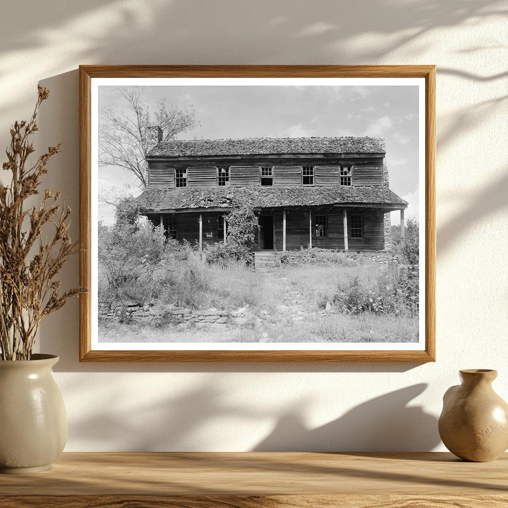 Abandoned House in Saluda, NC - Carnegie Survey, 1953