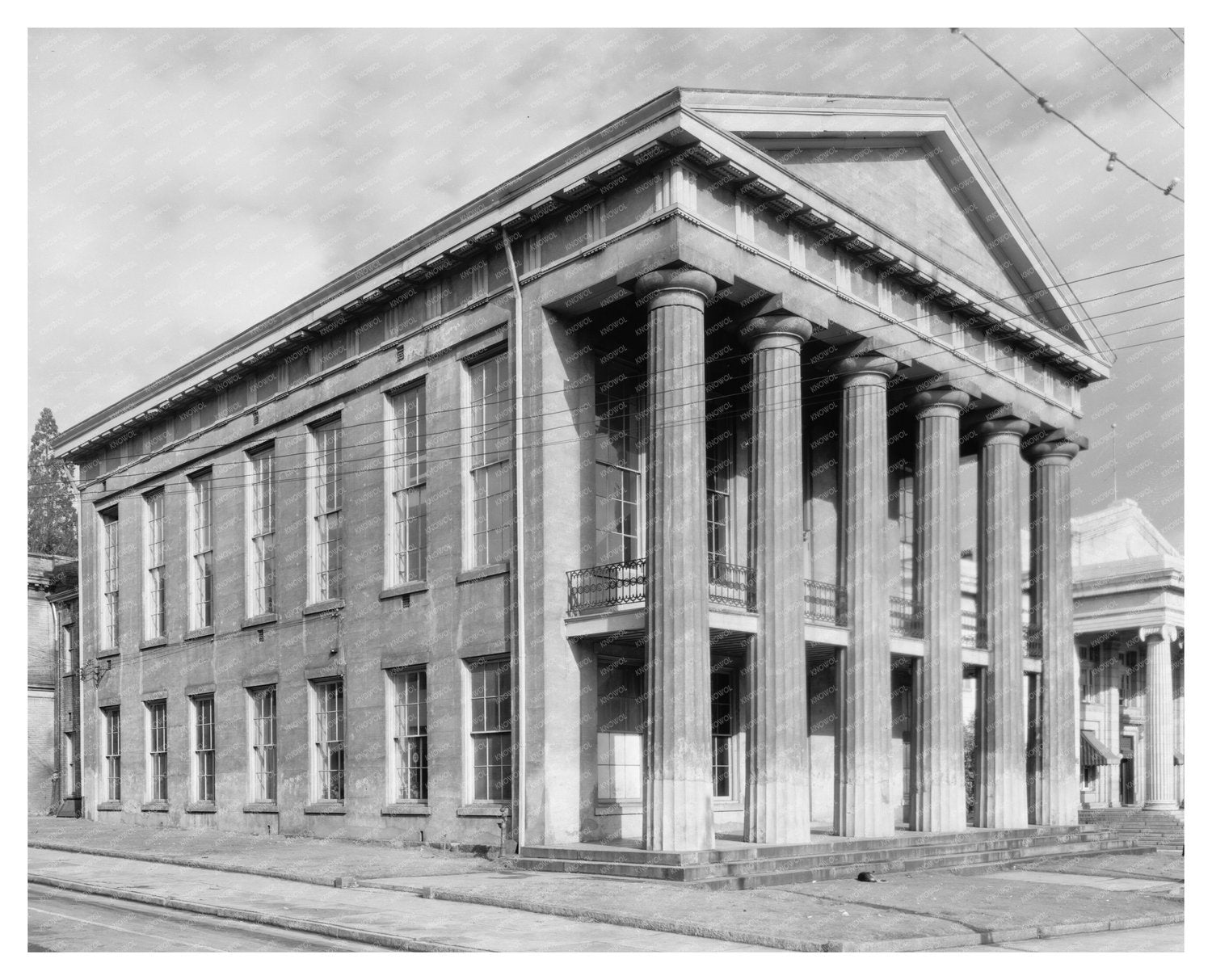 Salisbury Courthouse, Rowan County, NC 1855 Vintage Photo