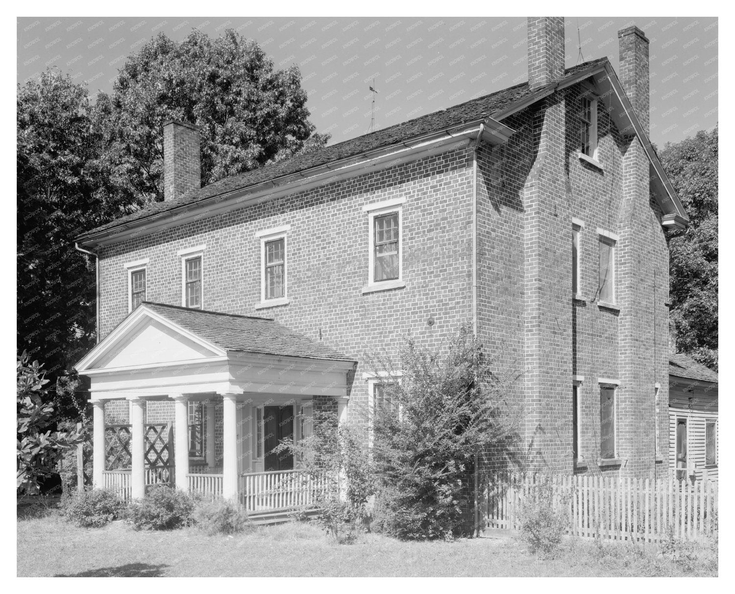 Rowan County NC Architecture 1840-1850 Vintage Photo