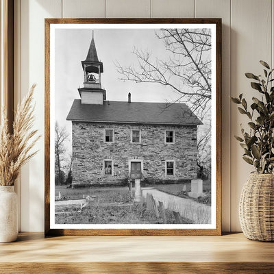 Historical Church in Faith, NC - 1941 Photograph
