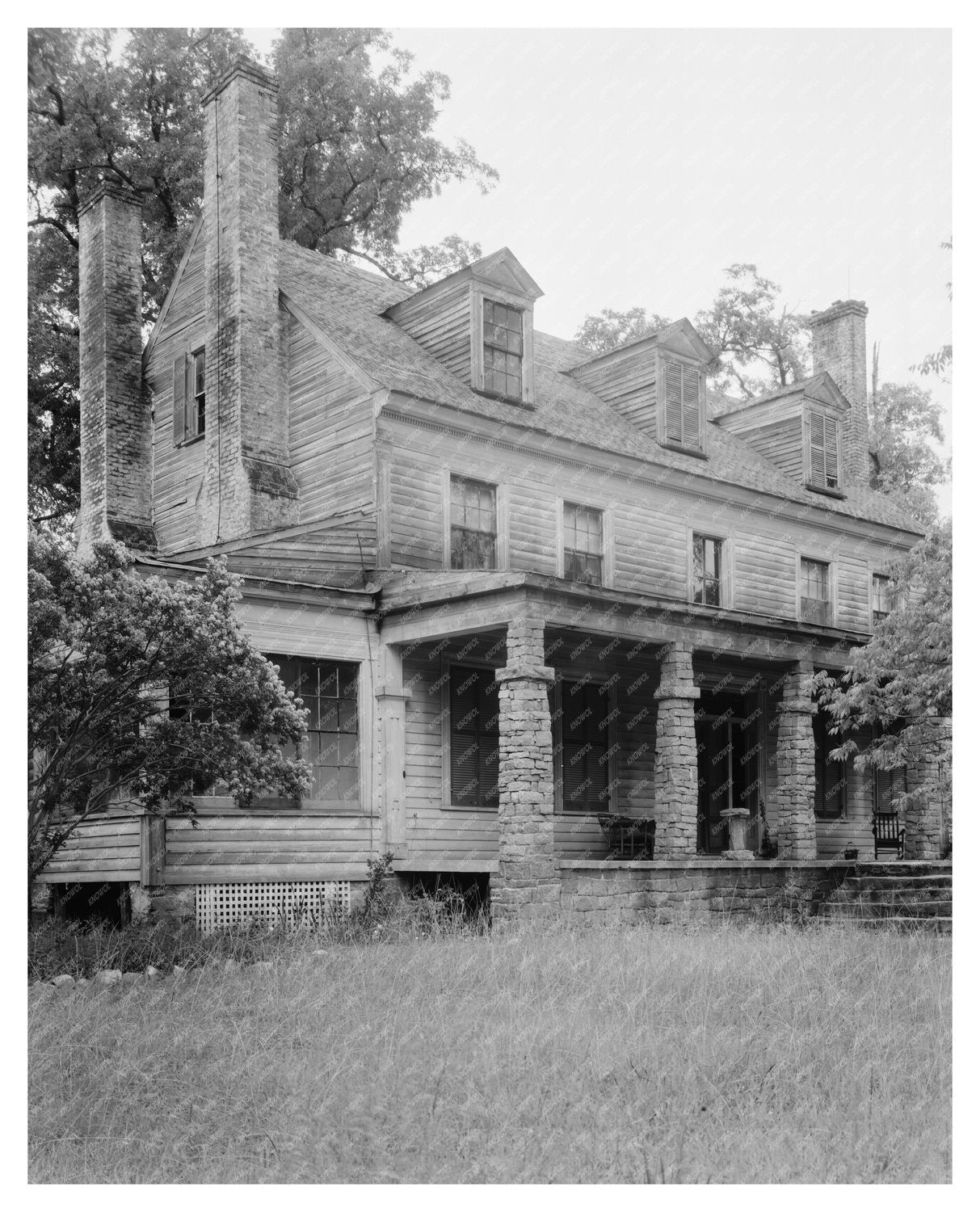 Riven Oaks, Vance County NC, 1759 Historic Photograph