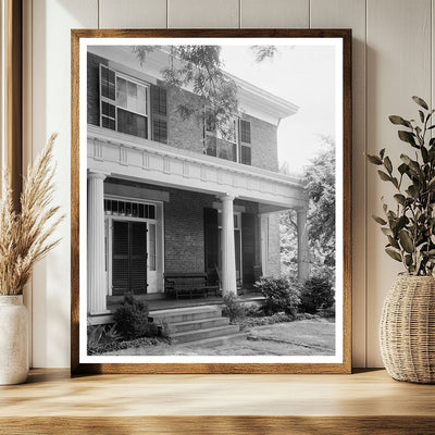 1854 Brick House in Raleigh, NC - Vintage Photograph