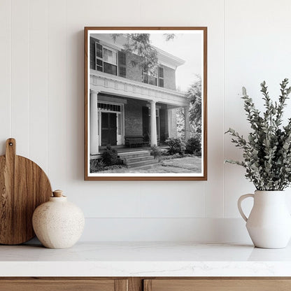 1854 Brick House in Raleigh, NC - Vintage Photograph