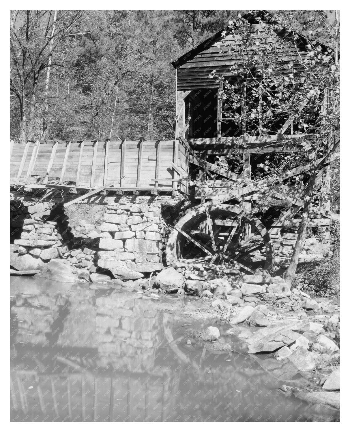 Crabtree Creek Mill, Wake County NC, Early 1900s Photo