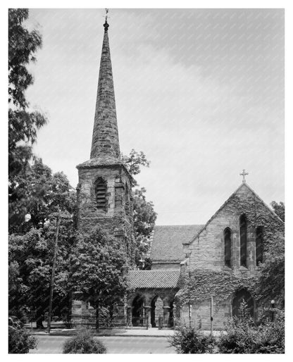 Episcopal Church in Raleigh, NC, 1848 Photo