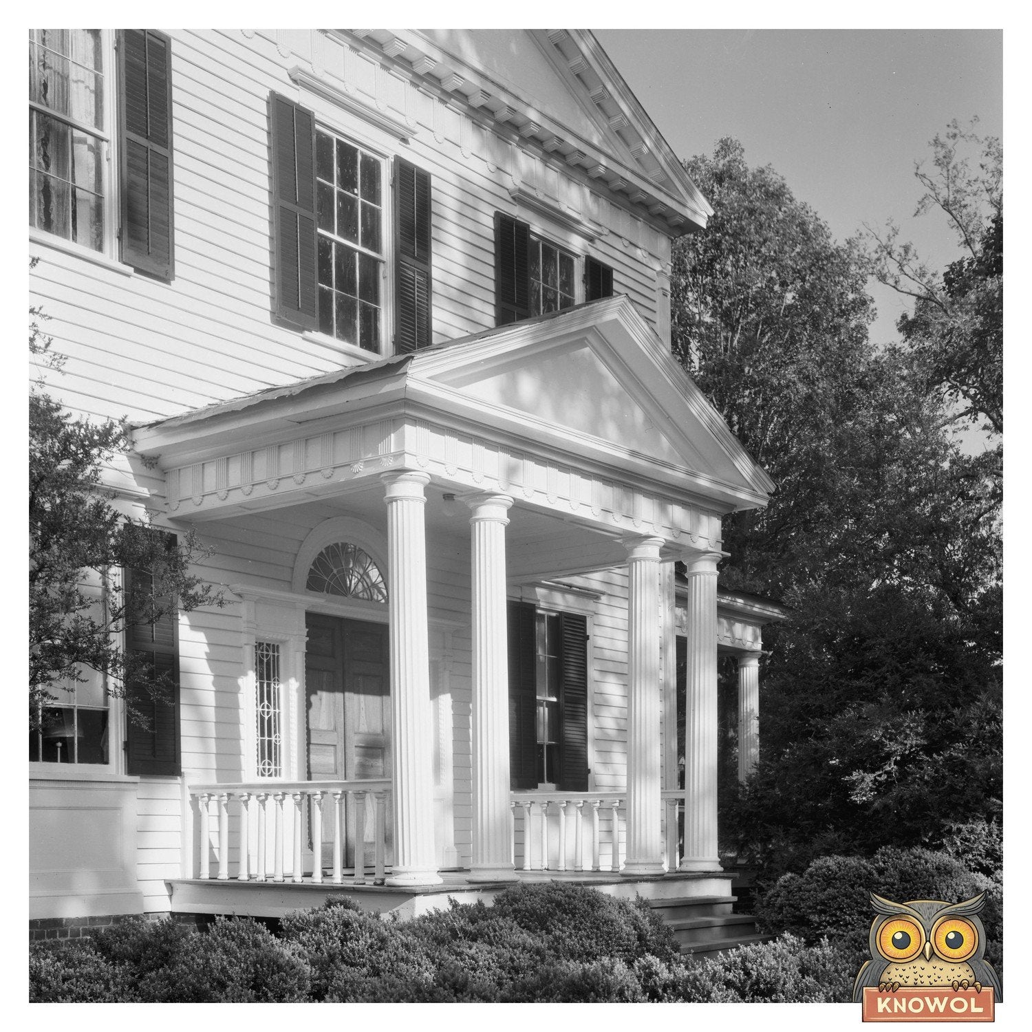 1832 Two-Story House in Warrenton, NC Historical Photo