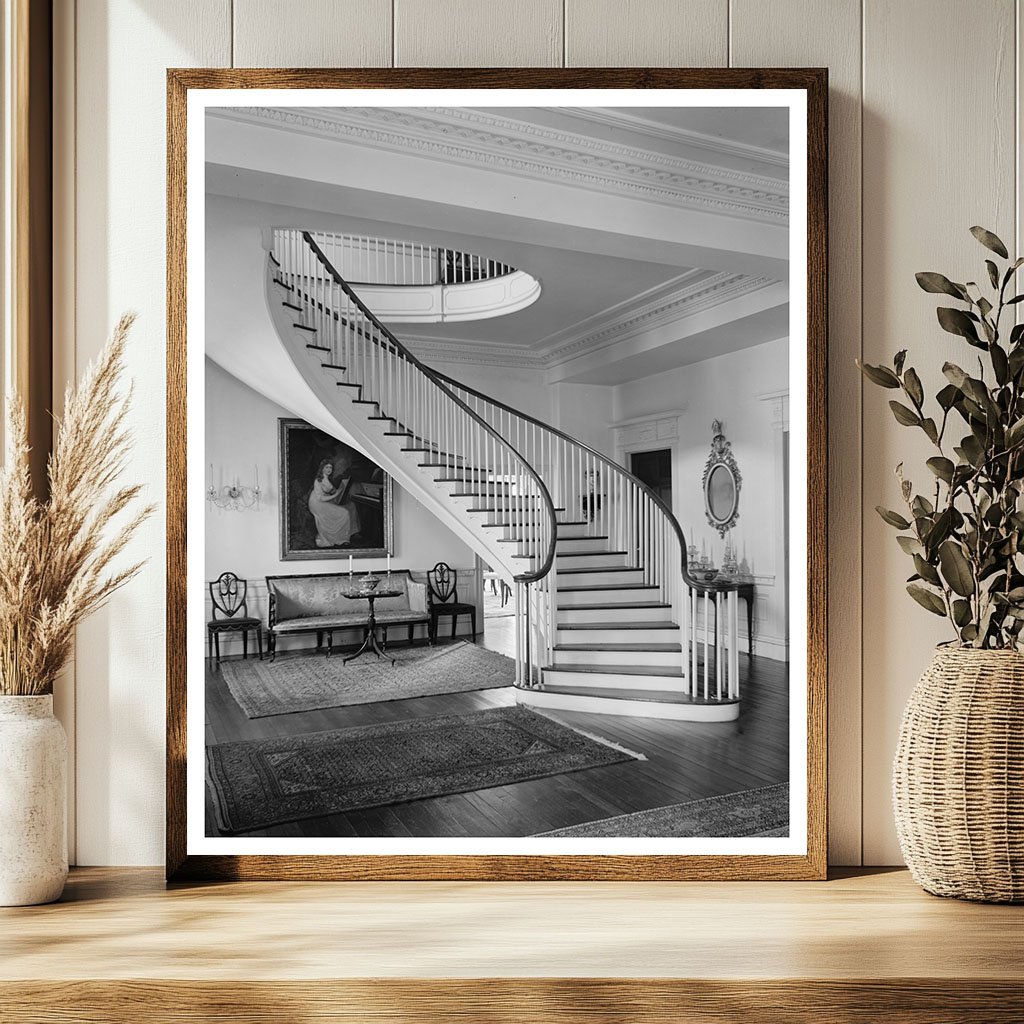 1941 Interior of Historic Home, Warrenton, NC