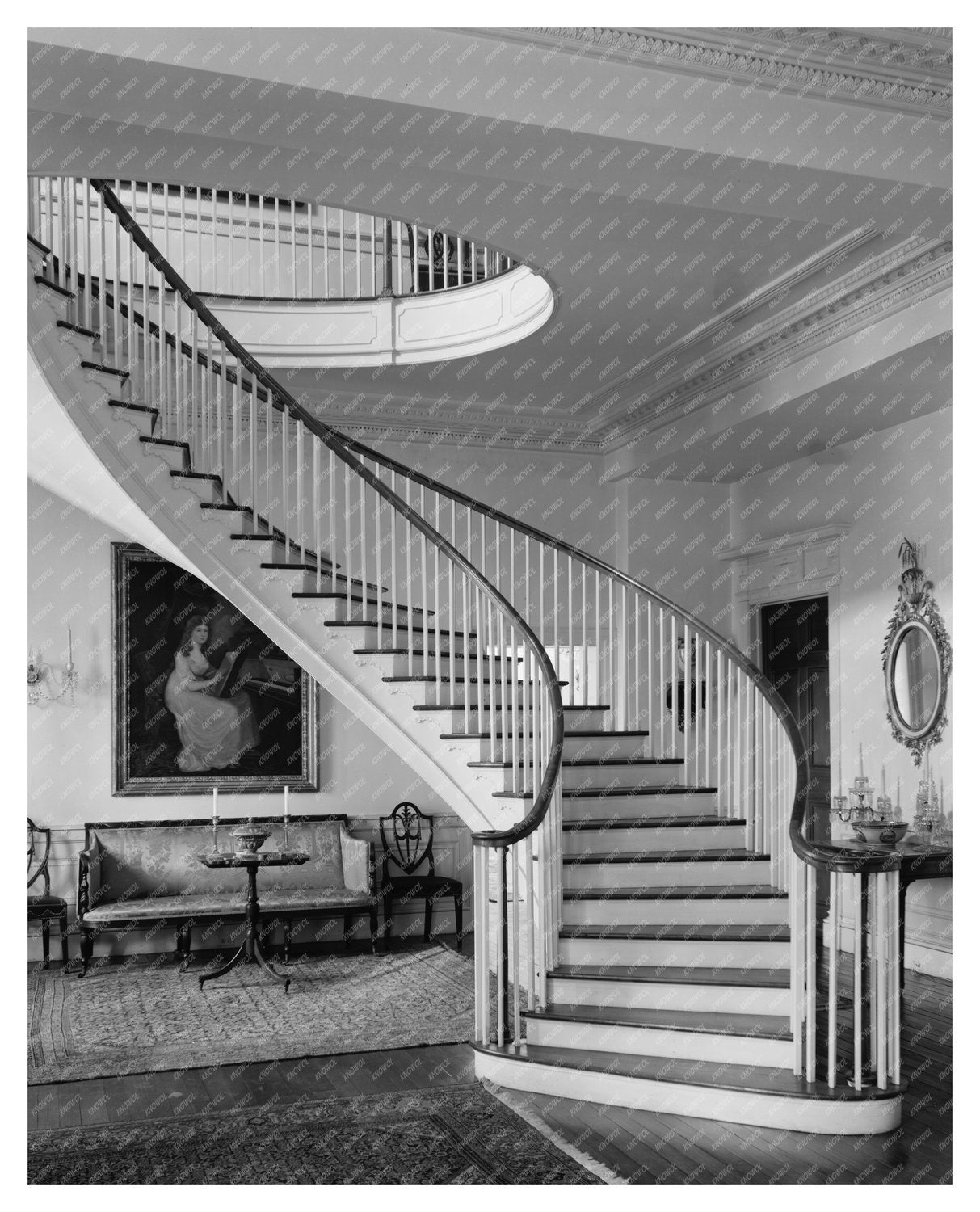 Historic Interior of Warrenton NC Building, 1941 Photo