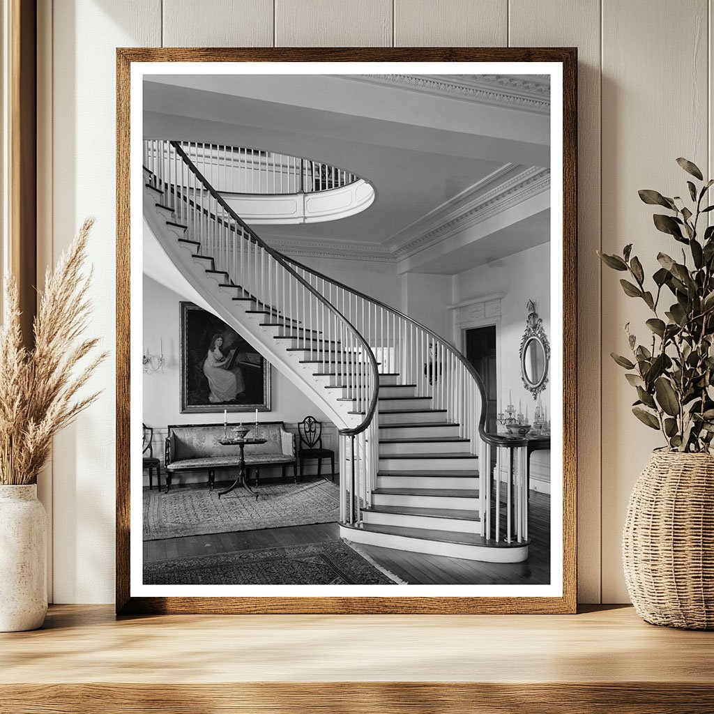 Historic Interior of Warrenton NC Building, 1941 Photo