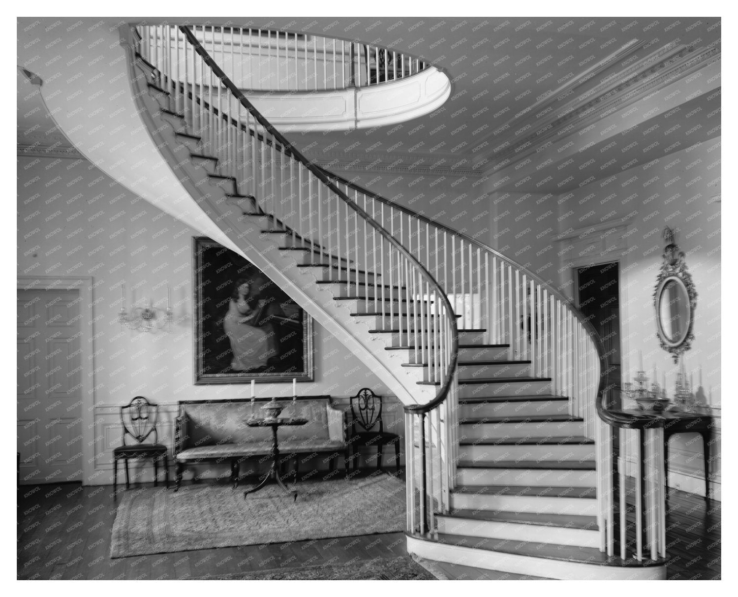 Warrenton NC Spiral Staircase 1941 Architectural History