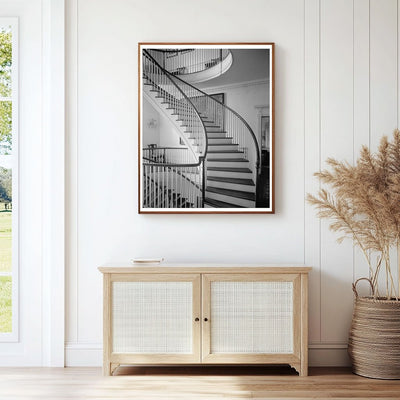 Warrenton NC Spiral Staircase Photo 1941