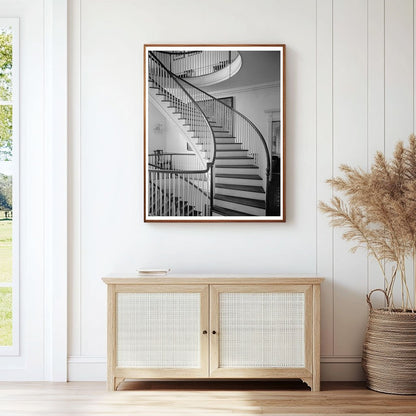 Warrenton NC Spiral Staircase Photo 1941